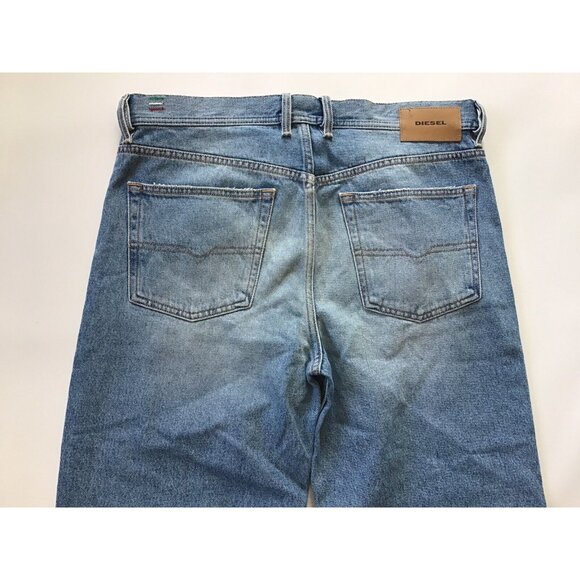 $298 Diesel Men’s Dagh Relax Regular Straight Destroy Jeans 0076J Blue Size W32 - Picture 11 of 12